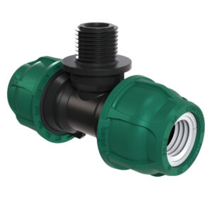 Trójnik PE M (GZ) 20-1/2"-20, PN10, Bergo