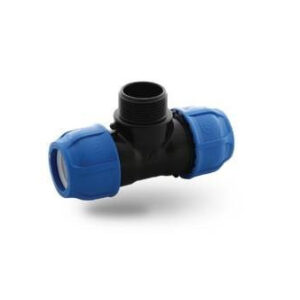 Trójnik PE M (GZ) 25-3/4"-25, PN16, Valsir